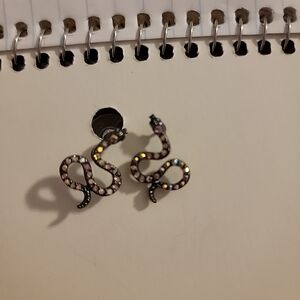 Betsey Johnson Snake Earrings